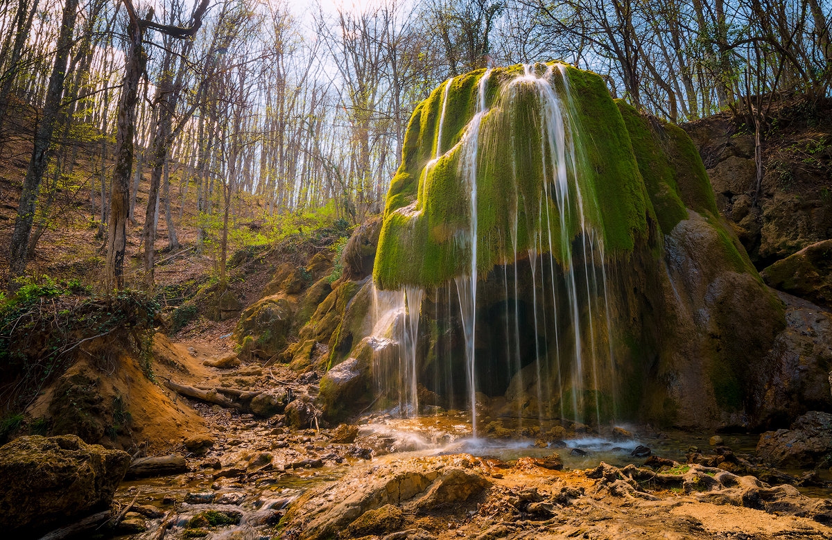 Крымский водопад «Серебряные струи» разрушен в связи с природными явлениями